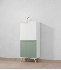 Perpiñán buffet blanco y verde té 60 cm