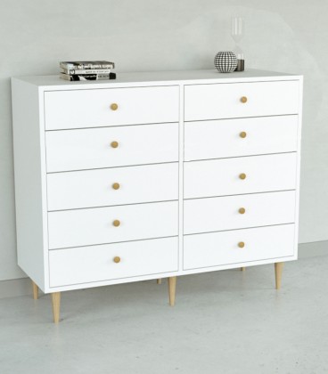 Cómoda Wells Blanco 140cm