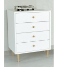 Wels cómoda 4 cajones Blanco 