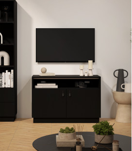 Lisboa mueble TV negro 100 salón