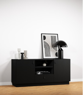 Lisboa mueble TV negro de 150 cm