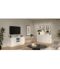 mueble tv y aparador lisboa blanco 150