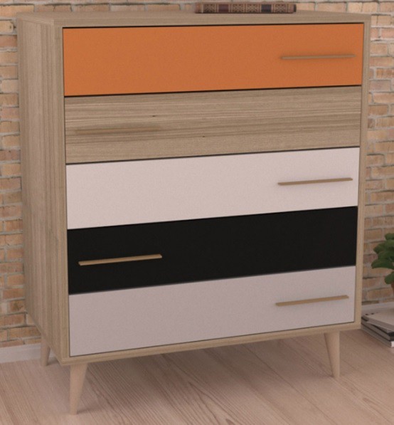 NARANJA, ROBLE, BLANCO, NEGRO Y NATURAL GREY